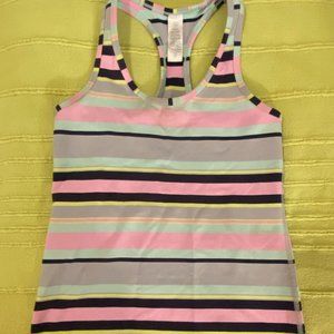 Ivivva Girls Tank Top Multicolored Stripes Size 10